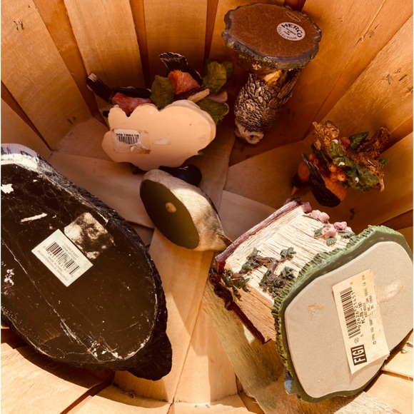 Vintage Collection of 2 🦆,🦉, Loons, 2 Robins, Bird House🖊️✏️ , New Wooden 🧺 - Picture 14 of 16